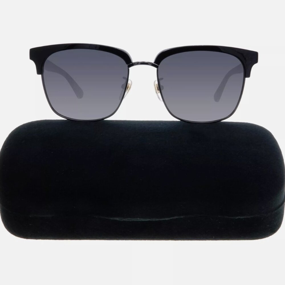 Mens Gucci Clubmaster Sunglasses Black Gray - Picture 2 of 6